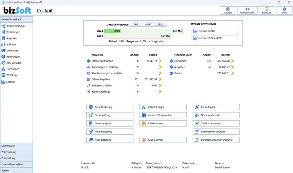 mit bizSoft alle Büroaufgaben im Handumdrehen erledigen
